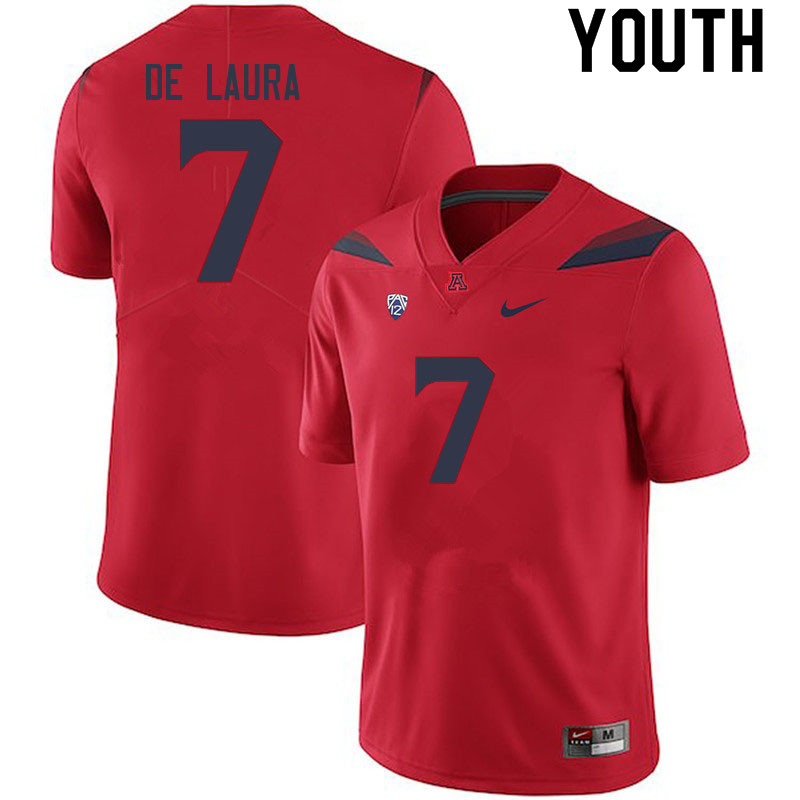 Youth #7 Jayden de Laura Arizona Wildcats College Football Jerseys Sale-Red